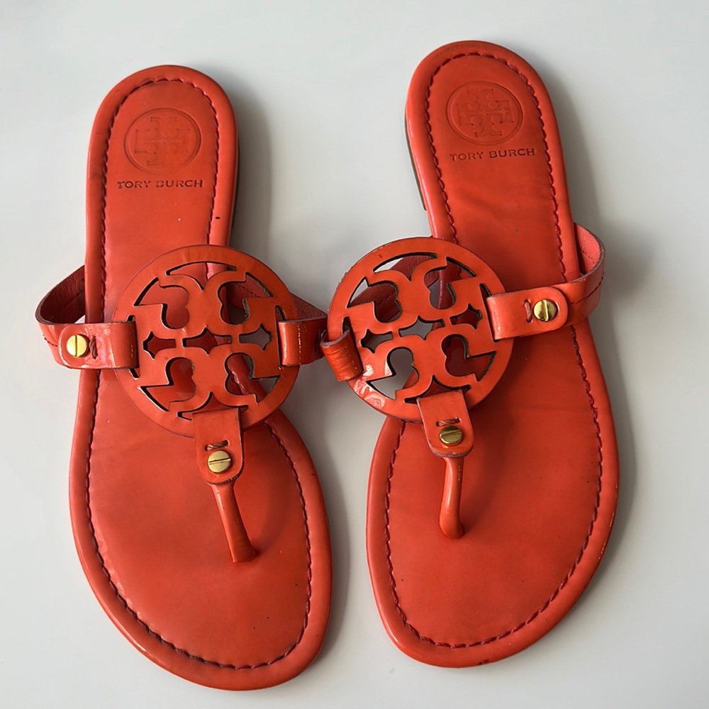 Tory Burch Miller Sandals- Coral